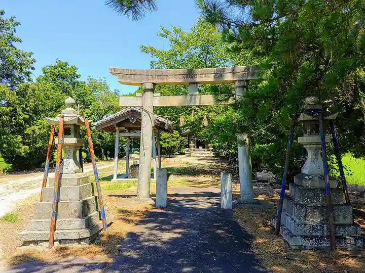 八幡社(落合八幡社)の鳥居