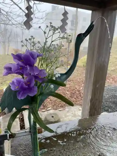 釧路一之宮 厳島神社の手水舎