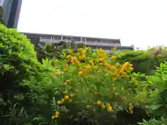 成子天神社の庭園