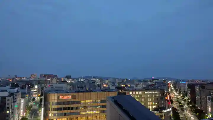 鉄道神社の景色
