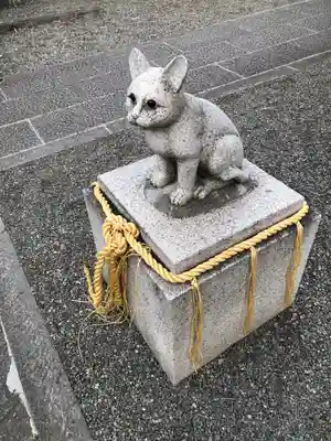 阿豆佐味天神社 立川水天宮の狛犬
