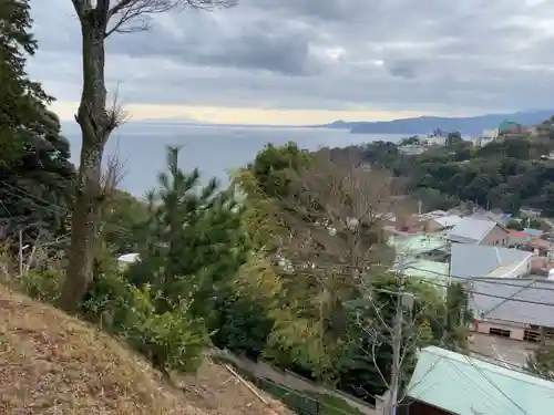 伊豆山神社の景色