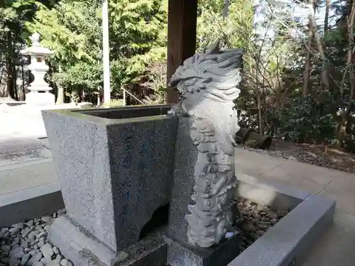 滑川神社 - 仕事と子どもの守り神の手水舎