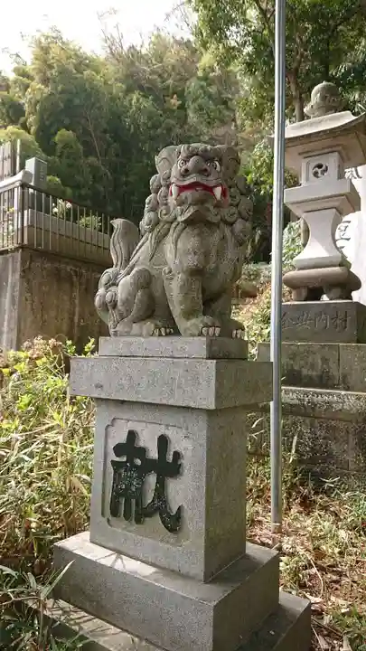 大麻止乃豆乃天神社の狛犬