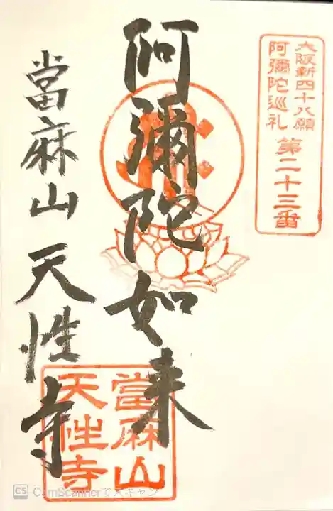 天性寺の御朱印