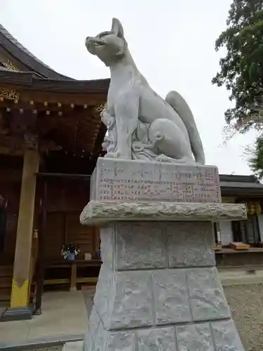 多田朝日森稲荷神社の狛犬