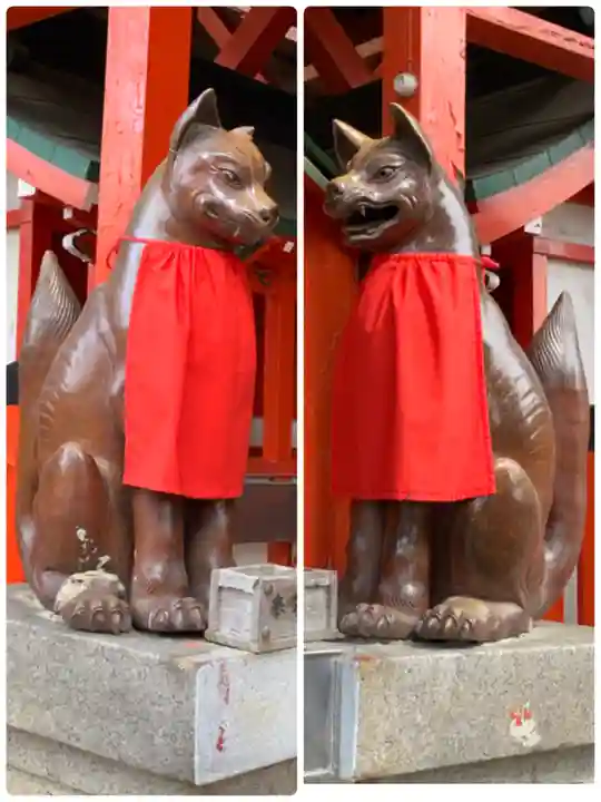 諏訪神社・諏訪山稲荷神社の狛犬