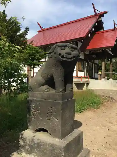 江部乙神社の狛犬