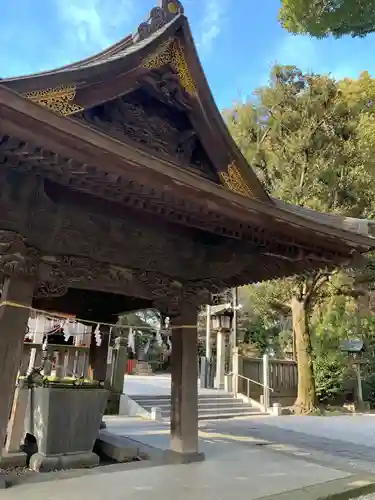 金鑚神社の手水