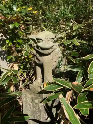 神社(名称不明)の狛犬
