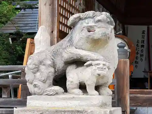 相馬妙見宮　大上川神社の狛犬