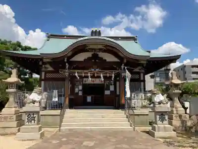 打出天神社の本殿・本堂