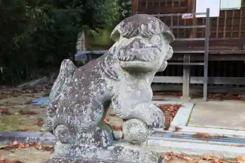 油井神社の狛犬