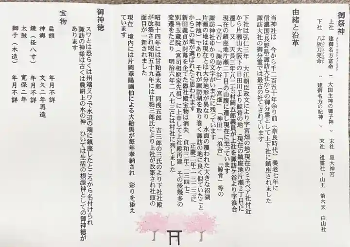 片瀬諏訪神社の歴史