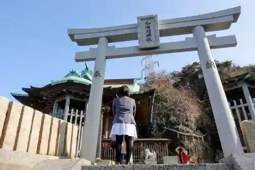 和布刈神社の鳥居