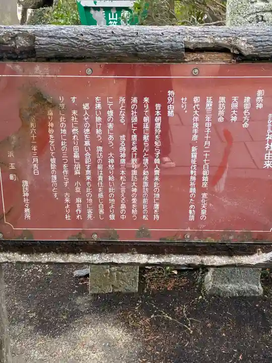 諏訪神社の歴史