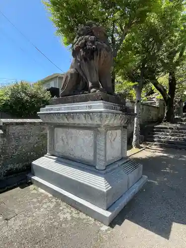 鎮西大社諏訪神社の狛犬