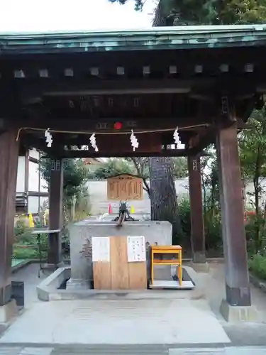 鷺宮八幡神社の手水舎