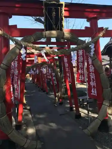 於菊稲荷神社の鳥居