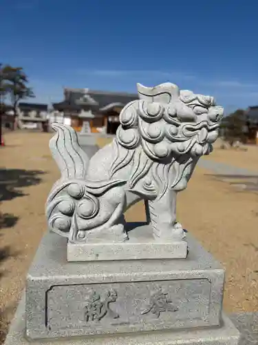 大窪八幡宮の狛犬
