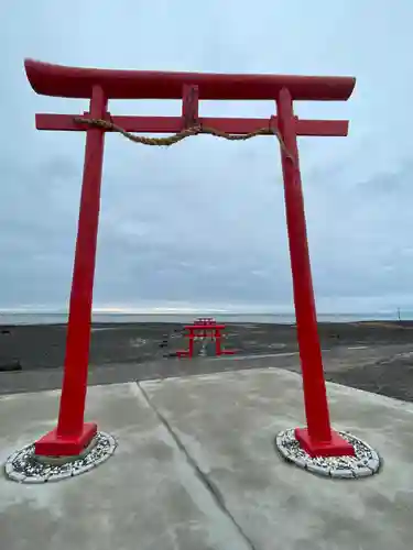 大魚神社の海中鳥居の鳥居