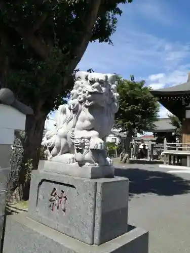 子守神社の狛犬