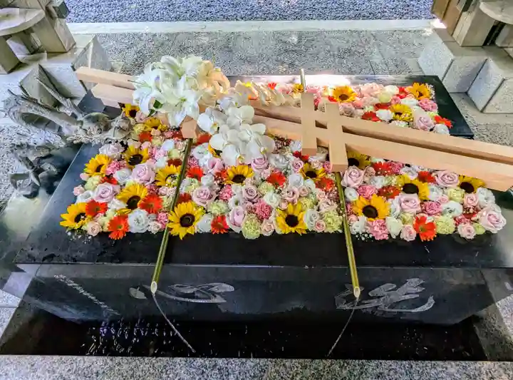 帯廣神社の手水舎