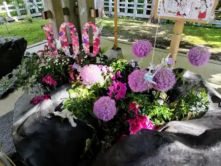 上川神社の手水舎