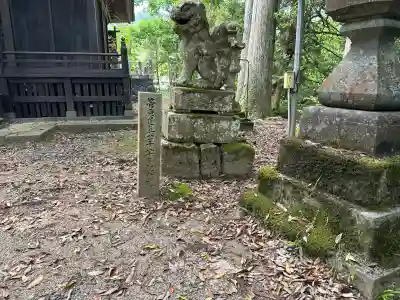 男坂神社の狛犬