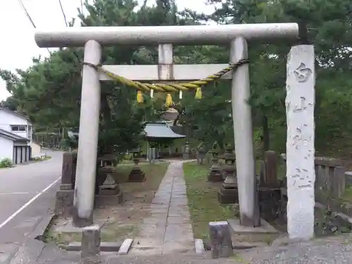 白山神社の鳥居