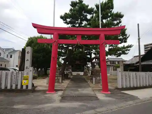 白山社の鳥居