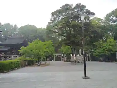 阿智神社の庭園