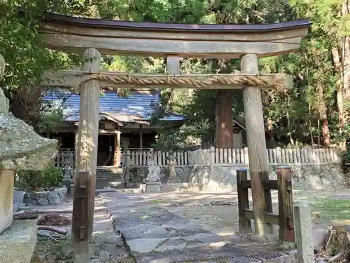 桑原感神社の鳥居