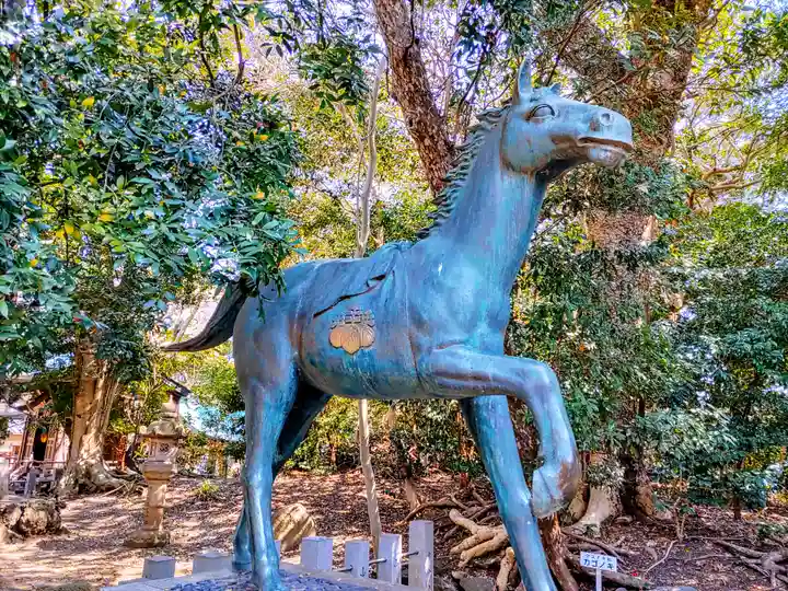 八百富神社の狛犬