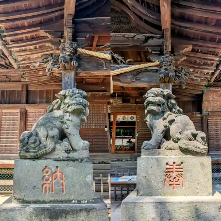 下総国三山 二宮神社の狛犬