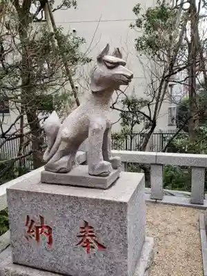 銀世界稲荷神社の狛犬