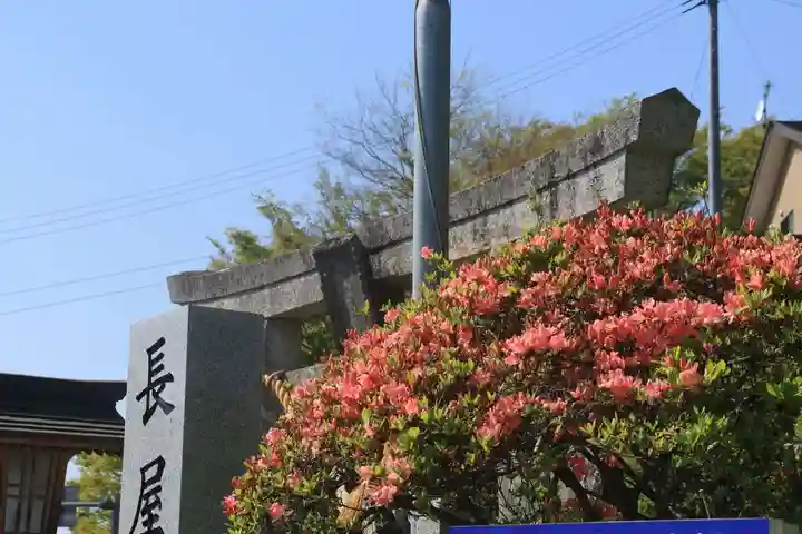 長屋神社の庭園