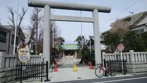 上平井天祖神社の鳥居