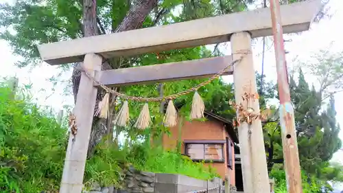 中島黒體龍王大神社の鳥居