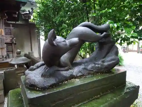 小野照崎神社の狛犬