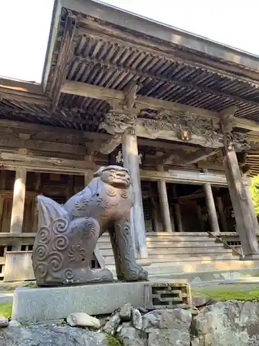 黒石寺の狛犬