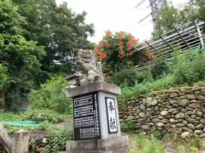瀧神社の狛犬