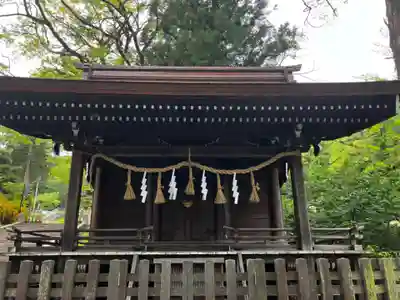 諏訪大社上社前宮の本殿・本堂