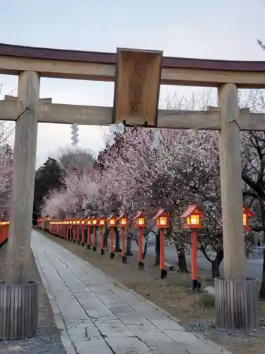 朝日森天満宮の鳥居