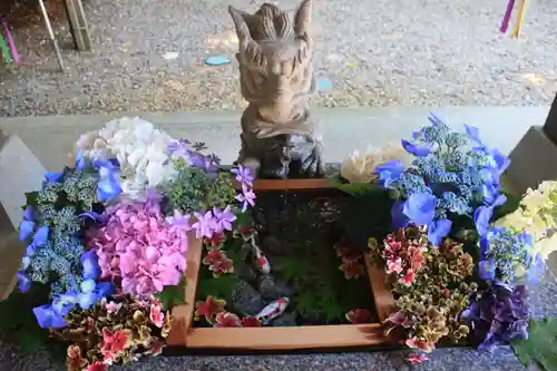 滑川神社 - 仕事と子どもの守り神の手水舎