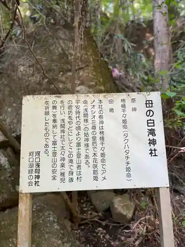 母の白滝神社(山梨県)