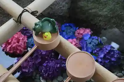 阿久津「田村神社」(郡山市阿久津町)旧社名:伊豆箱根三嶋三社の手水舎