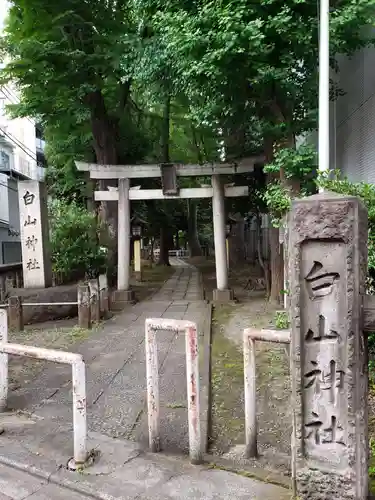 白山神社の鳥居