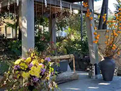 東海市熊野神社の手水舎