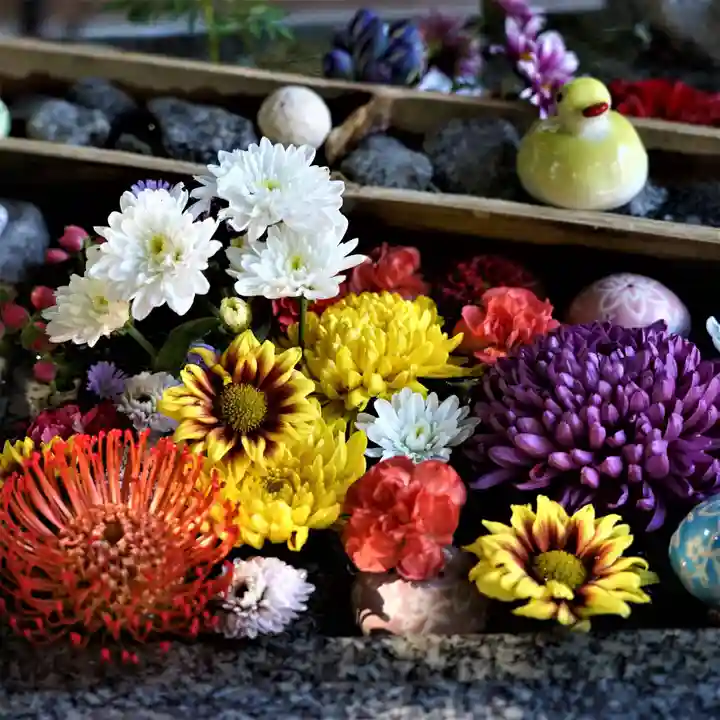滑川神社 - 仕事と子どもの守り神の手水舎